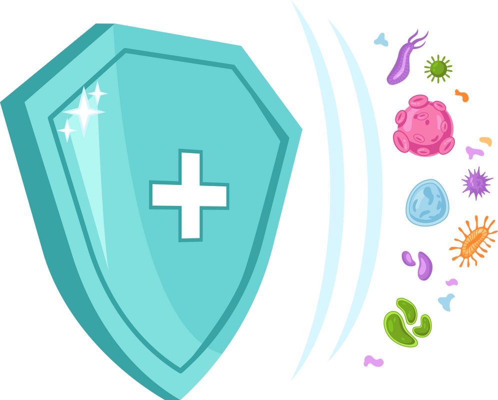Immunization, immune shield and viruses bacteria